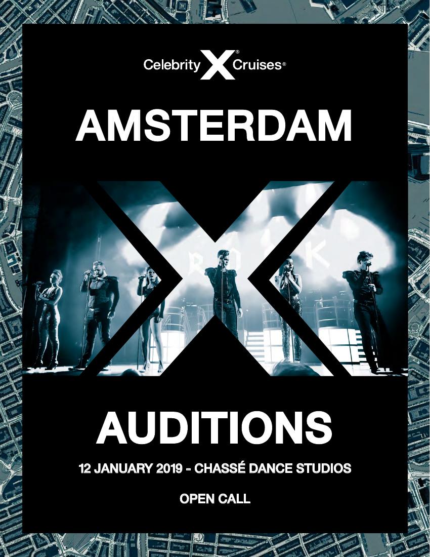 Read more about the article Amsterdam Auditions for Celebrity Cruise Lines Singers / Dancers