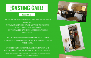 Casting Families in Houston Who Want a Mother’s Day Room Makeover