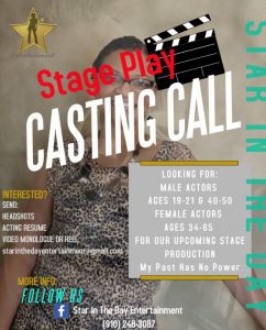 Read more about the article Theater Auditions for Faith Based Play in Fayetteville, NC