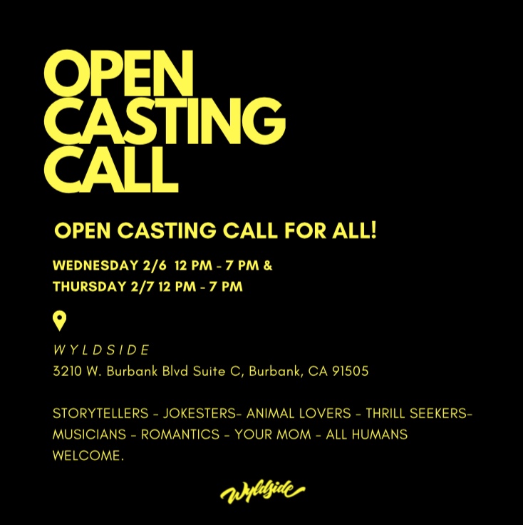 Los Angeles Open Call for Talent Auditions Free