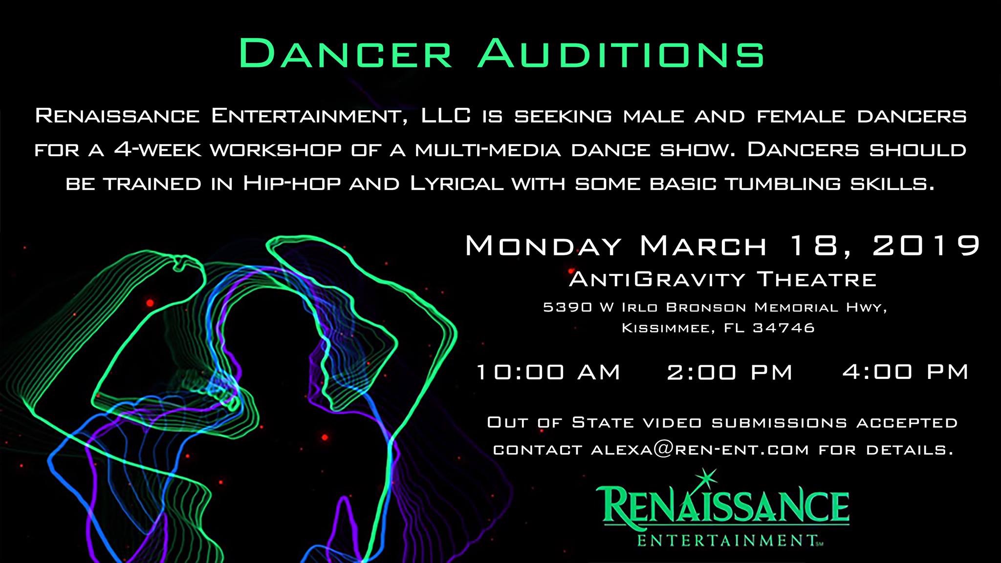Read more about the article Hip Hop Dancers for New Show Open Call in Orlando