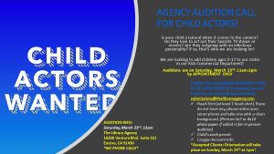 Read more about the article Open Auditions for Kids in Los Angeles