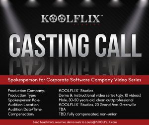 Read more about the article Casting in Greenville, SC for Corporate Spokesperson