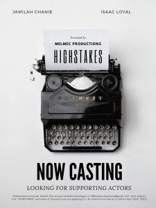 Read more about the article Auditions in Baltimore Area for Roles in Indie Film “HighStakes”