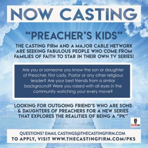 Read more about the article Nationwide Casting Call for Preacher’s Kids