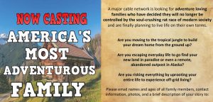 Read more about the article Nationwide Casting Call for Adventurous Families “The Real Swiss Family Robinson”