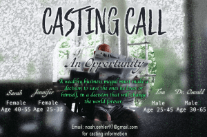 Auditions in Memphis for Indie Film Project