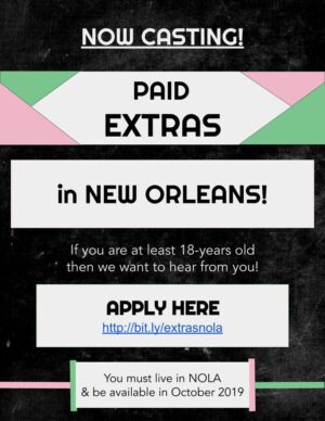 Casting Call for TV Show Extras in New Orleans