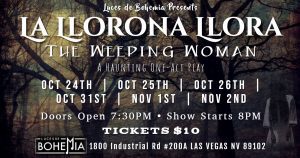Latino Actors Needed for Short Play based on “La Llorona” in Las Vegas