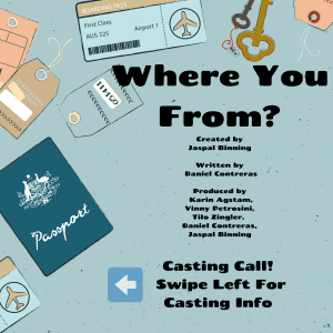 Read more about the article Actors in NYC For Politically Minded Pilot “Where You From?”