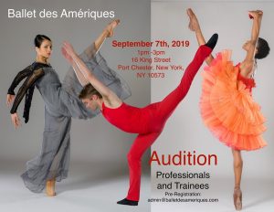 Ballet des Amériques Audition for Company Members and Trainees
