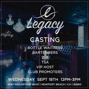 Open Call for Promo Models, DJ’s and More in Los Angeles