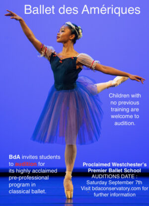 Ballet Dancer Auditions Ages 4 to 18 for Ballet des Amériques Conservatory Ballet in NYC