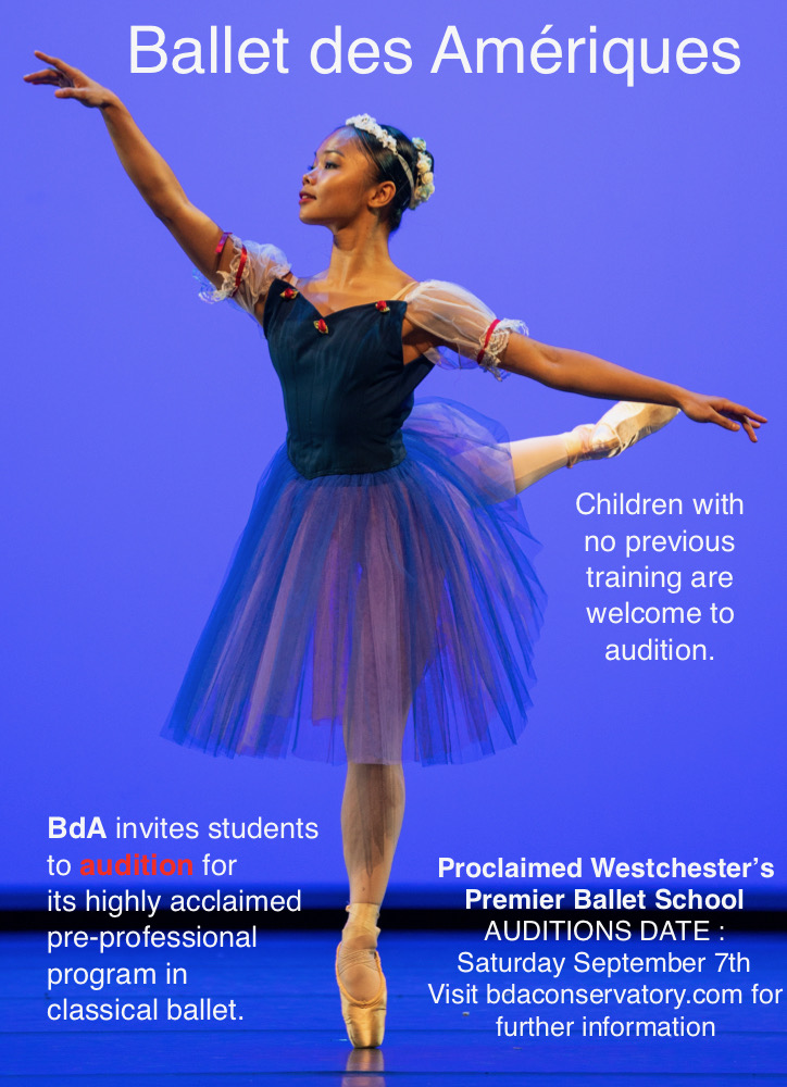 Read more about the article Ballet Dancer Auditions Ages 4 to 18 for Ballet des Amériques Conservatory Ballet in NYC