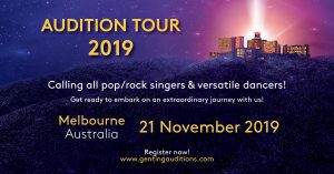 Auditions For Singers in Manila, Brisbane, Kuala Lumpur & Melbourne