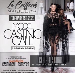 Runway Modeling Auditions in New York City for Fashion Show