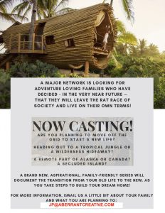 Read more about the article Casting Adventurous Families Nationwide For Major Network TV Show