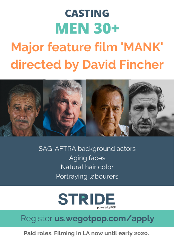 Read more about the article SAG-Aftra Older Male Extras in L.A. for “Mank” Movie
