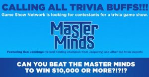 Read more about the article Casting Call in The Southern California Area for New GSN Trivia Game Show, Master Minds