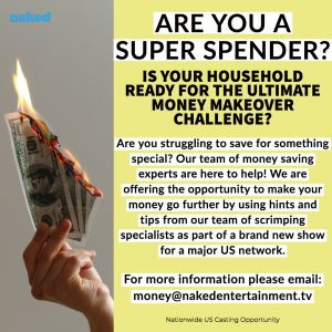 Read more about the article Casting Super Savers and Spendaholics for reality show, Nationwide