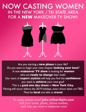Style Makeover Show Casting Women in the NYC Area