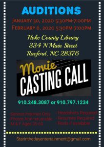 Read more about the article Acting Auditions in North Carolina for Indie Movie Roles