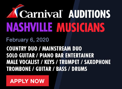 Read more about the article Carnival Cruises Hosting Musician Auditions in Nashville