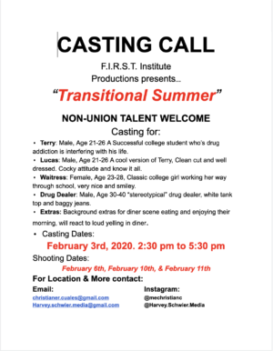 Auditions in Orlando for Indie Film