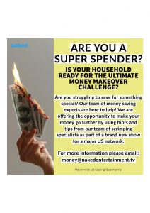Read more about the article Nationwide Reality Show Casting Call for Supersavers and Spendaholics