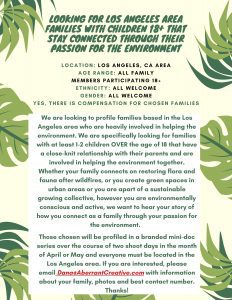 Read more about the article Casting Call in L.A. for Eco-Conscious Families
