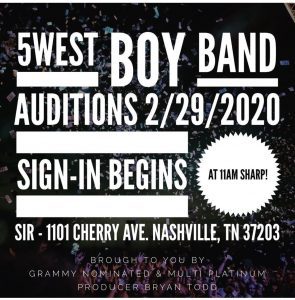 Read more about the article Singer / Boy Band Auditions in Nashville, TN
