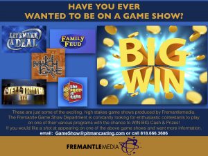 Casting Call for Game Show “Let’s Make A Deal” in Southern California