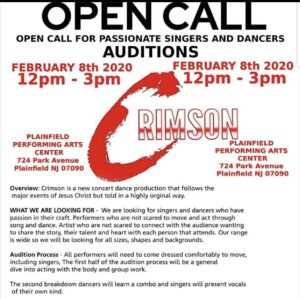 Open Singer Auditions in Plainfield, New Jersey