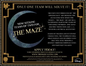 Read more about the article Nationwide Casting Call for Kid / Parent Teams and Grandparents – Reality Show The Maze