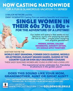 Read more about the article Casting Single Ladies In Their Golden Years for Reality Show – Nationwide