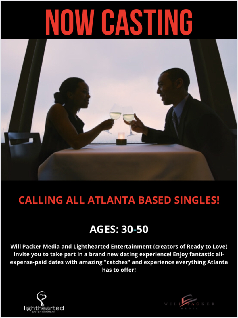 Casting Call for Singles in Atlanta for New Dating Show Auditions Free
