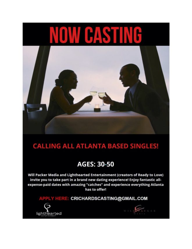 Casting Call for Singles in Atlanta for New Dating Show – Auditions Free