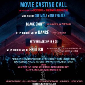 Casting Call in Paris France for Indie Film “Disco Boy”