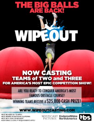 Wipeout is Now Casting in The L.A. Area