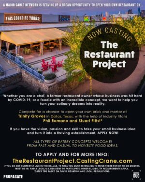 Casting Chefs and Great Home Cooks for New Restaurant Reality Show