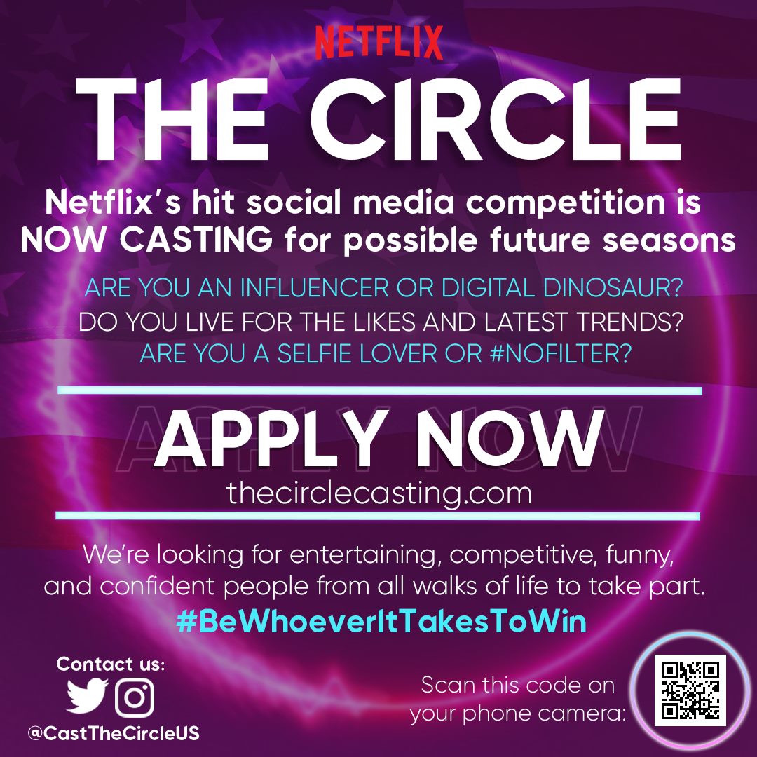 Casting Call for Netflix’s “The Circle” New Season Auditions Free