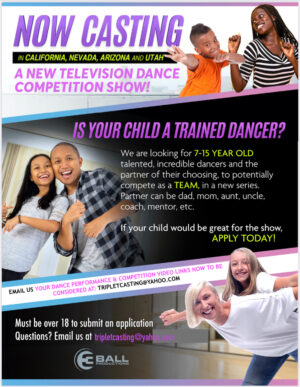 Auditions for Kids in Utah, Nevada, Arizona and California for New Kids Dance Show