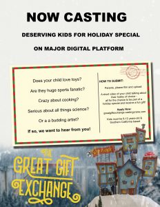 Read more about the article Casting Kids in L.A. For A Holiday Special