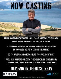 Read more about the article Gordon Ramsay Casting Teens / Young Adults for New Adventure Show