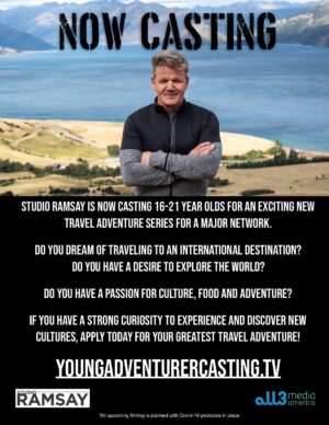Gordon Ramsay Casting Teens / Young Adults for New Adventure Show