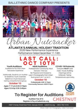 Ballet / Dance Auditions in Atlanta for “The Urban Nutcker”