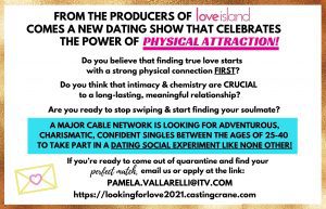 Read more about the article ITV America Casting Call for New Dating Reality Show