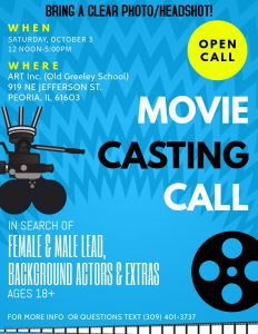 Read more about the article Open Call for BLM Inspired Indie Film in Peoria Illinois