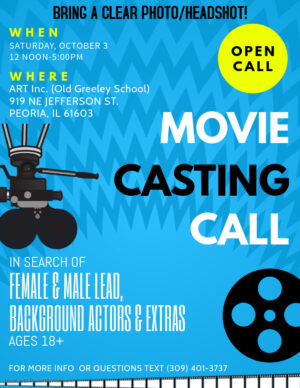 Open Call for BLM Inspired Indie Film in Peoria Illinois