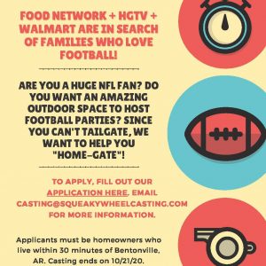 Casting Arkansas Families Who Are Huge NFL Fans for a Free Backyard Makeover